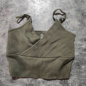 Aura crop work out tank